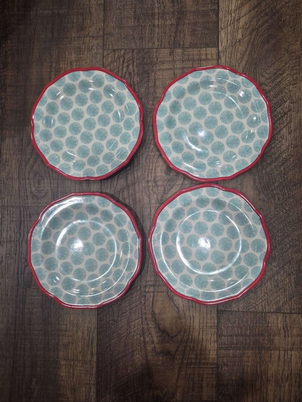The Pioneer Woman Happiness Salad Desert Appetizer 8.5" Plates Set Of 4
